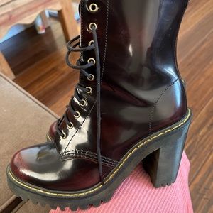 Doctor Martens Kendra Red Cherry Platform boots
